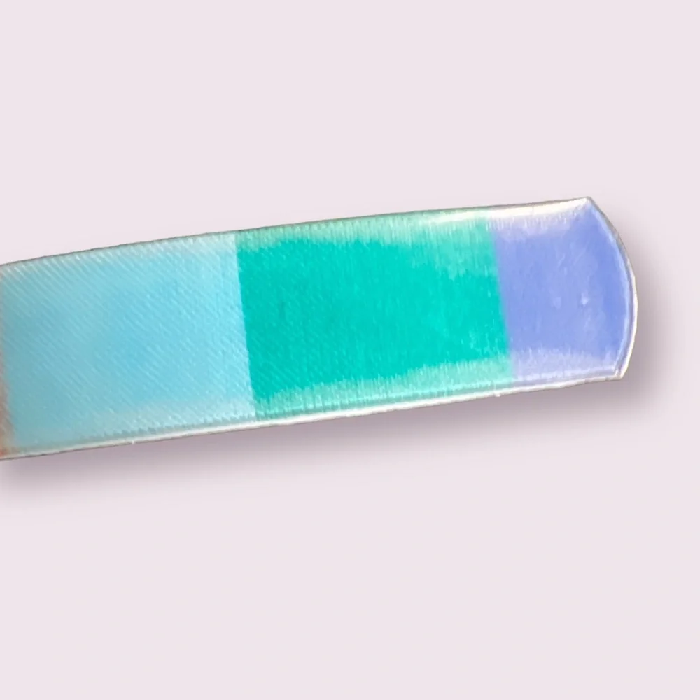 1980’s Pastel Rainbow French Bar Barrette, French Hair Clip, 4” Long, Deadstock